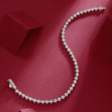 纯银S925手链莫桑石轻奢网球链女