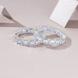 新款S925纯银O型耳钉超闪简约时尚轻奢圆圈耳环女