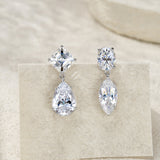 新款S925纯银莫桑石耳坠轻奢小众设计高级清冷感浪漫耳环女款