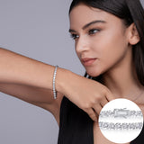 超闪莫桑石网球手链s925纯银轻奢嘻哈