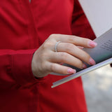 新款S925纯银圆形D色莫桑石戒指小众百搭轻奢排戒