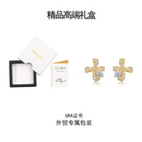 热销小众定制莫桑石耳饰925纯银耳钉女轻奢饰品