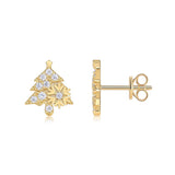 SHEIN耳坠 S925银镀18k黄莫桑石耳饰品