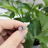 玫瑰金925纯银莫桑石单颗耳钉感知泡泡50分耳环轻奢时尚耳饰