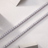 货源休闲网球链霖琅女嘻哈网球链双排满镶网球项链