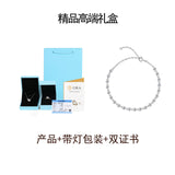 新款S925纯银镶嵌圆形拼接手链精美简约百搭女款手链