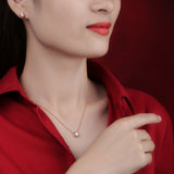 mini包镶项链吊坠锁骨项链多色短款简约气质时尚吊坠女