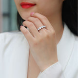 S925银5mm莫桑石豪镶浑身闭口