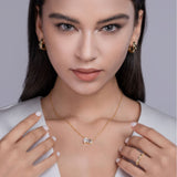 s925银异形莫桑石吊坠马眼组合吊坠项链女