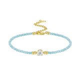 少女新款时尚多彩不褪色精致感百搭轻奢小众个性串珠手链女