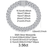 8mm热销 s925纯银嘻哈古巴男女手链嘻哈