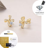 热销小众定制莫桑石耳饰925纯银耳钉女轻奢饰品