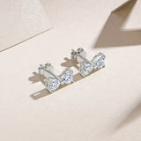 小众18k金925通体纯银蝴蝶耳钉饰品女