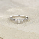 新款S925纯银八角形莫桑石戒指轻奢百搭指环女款