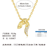 莫桑石吊坠项链甜美简约百搭小巧设计感冷淡风女锁骨链