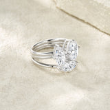 个性夸张指环戒指时尚潮流异镶嵌莫桑石嘻哈女戒