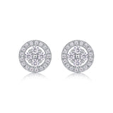 纯银时尚轻奢经典四爪耳钉男生女生日常穿戴聚会生日礼物耳饰