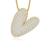 26个字母莫桑石项链925纯银夸张18K金链英文吊坠吊坠