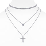 新潮流18K金色莫桑石吊坠叠戴项链s925纯银莫桑石項链吊坠