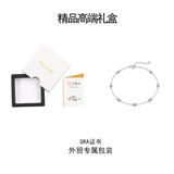 S925银莫桑石手链镀铂18k白金泡泡时尚轻奢手链