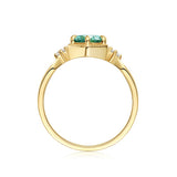 新款S925纯银1克拉圆形蓝莫桑指环时尚轻奢优雅戒指女