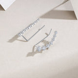 原创设计耳饰星河小众设计一排式闪耀耳饰时尚百搭耳钉