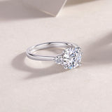 东南亚简约大气高亮度925银镀白金适合女性日常搭配