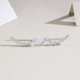 原创设计耳饰星河小众设计一排式闪耀耳饰时尚百搭耳钉