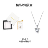 莫桑石925纯银项链百搭吊坠小众设计珠宝首饰520礼物饰品女