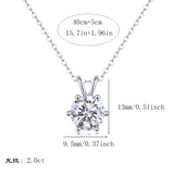 Shop东南亚电镀18k莫桑水滴项链925项链吊坠女