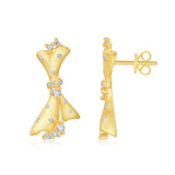 时尚流行意大利拉丝工艺小裙子耳环S925纯银耳环女复古宫廷风耳饰