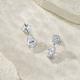 新款S925纯银莫桑石耳坠轻奢小众设计高级清冷感浪漫耳环女款