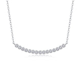 百搭简约休闲时尚s925纯银莫桑石yis风马眼吊坠项链女