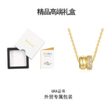 新款18K金女士首饰品时尚轻奢订婚礼物小香风吊坠项链女