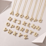 26个字母项链925纯银电镀金色锁骨链莫桑石男女时尚吊坠