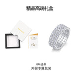 新款银饰品S925银戒指莫桑石女戒