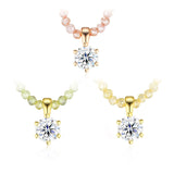 新款莫桑石项链夏季锁骨链轻奢小众设计颈链配饰品