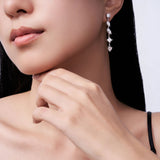 新款热销S925纯银莫桑石满钻耳钉时尚简约小众设计百搭饰品女