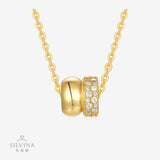 新款18K金女士首饰品时尚轻奢订婚礼物小香风吊坠项链女