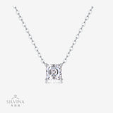 1克拉s925银莫桑石邂逅时尚吊坠项链，轻奢