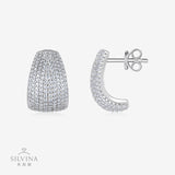 热销耳饰全莫桑石镶嵌S925纯银订制耳坠女