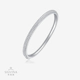 东南亚女气质手镯番s925银精品手镯莫桑石新款