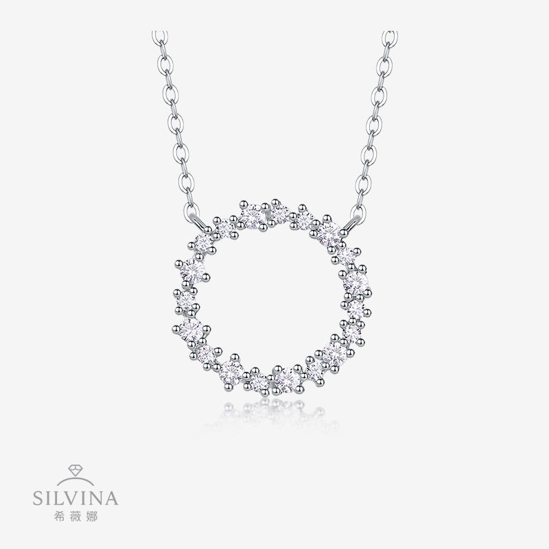 纯银饰品项链学生百搭礼物锁骨链女颈链吊坠女