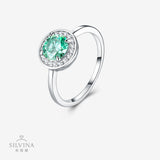 新款S925纯银镶嵌莫桑石戒指时尚小众轻奢指环女