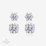 轻奢爆闪耳饰莫桑石耳钉长款纯银耳骨钉耳环耳钉