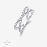 新款小众设计莫桑石戒指女925纯银戒指婚礼指环排戒