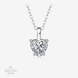 莫桑石925纯银项链百搭吊坠小众设计珠宝首饰520礼物饰品女