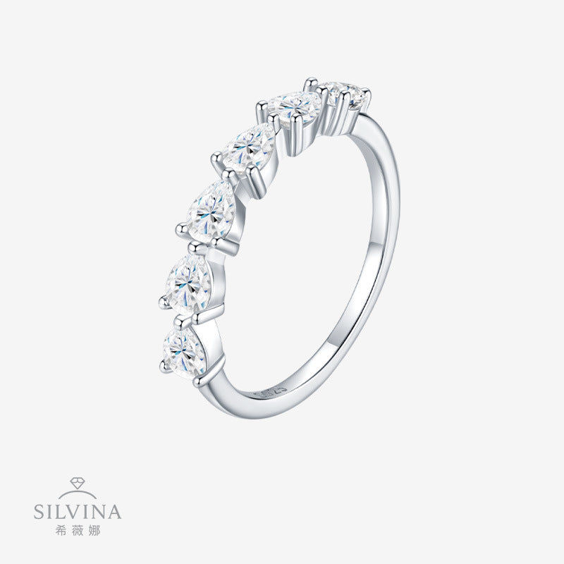 新款S925纯银简约个性戒指几何戒指小众设计感闭口指环女