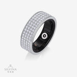 精致时尚指环S925银新品智能莫桑石戒指莫桑石戒指